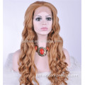 TOP micro braiding synthetic hair lace front wigs brown color synthetic wigs